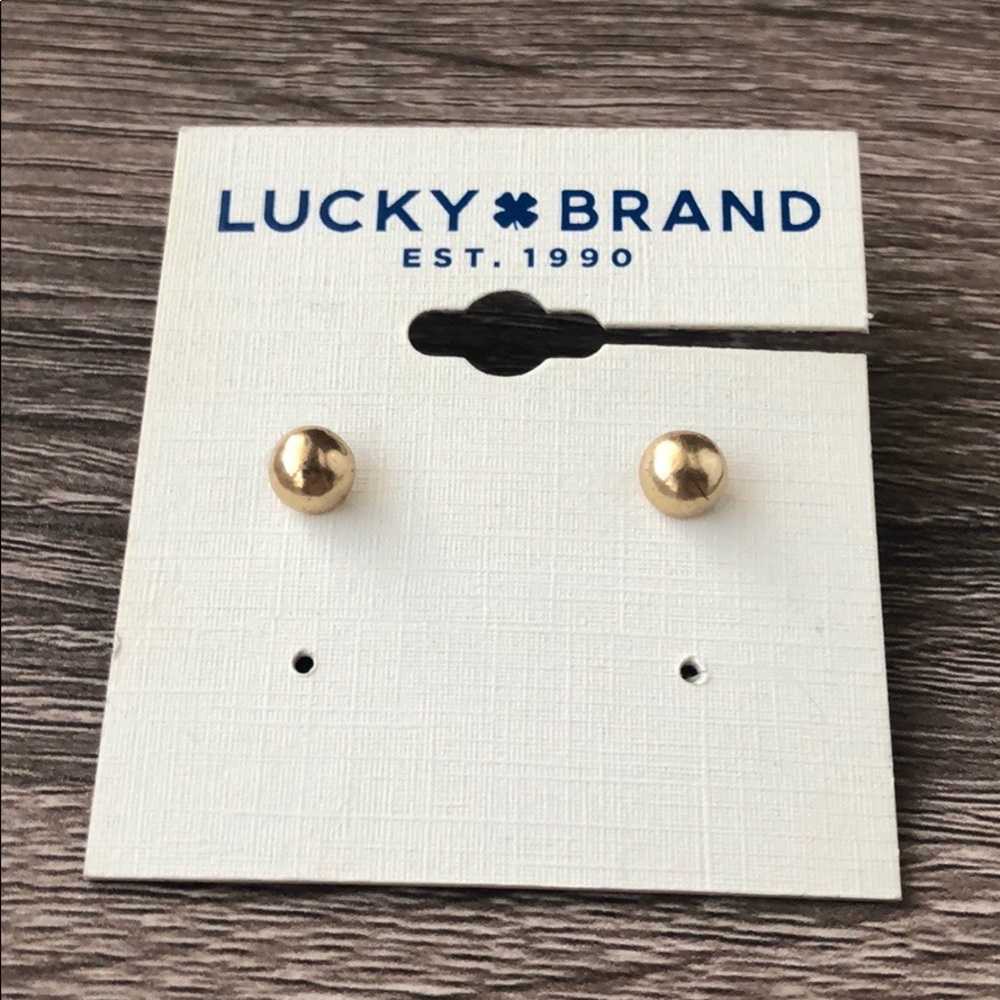 Gold stud earrings - Lucky Brand